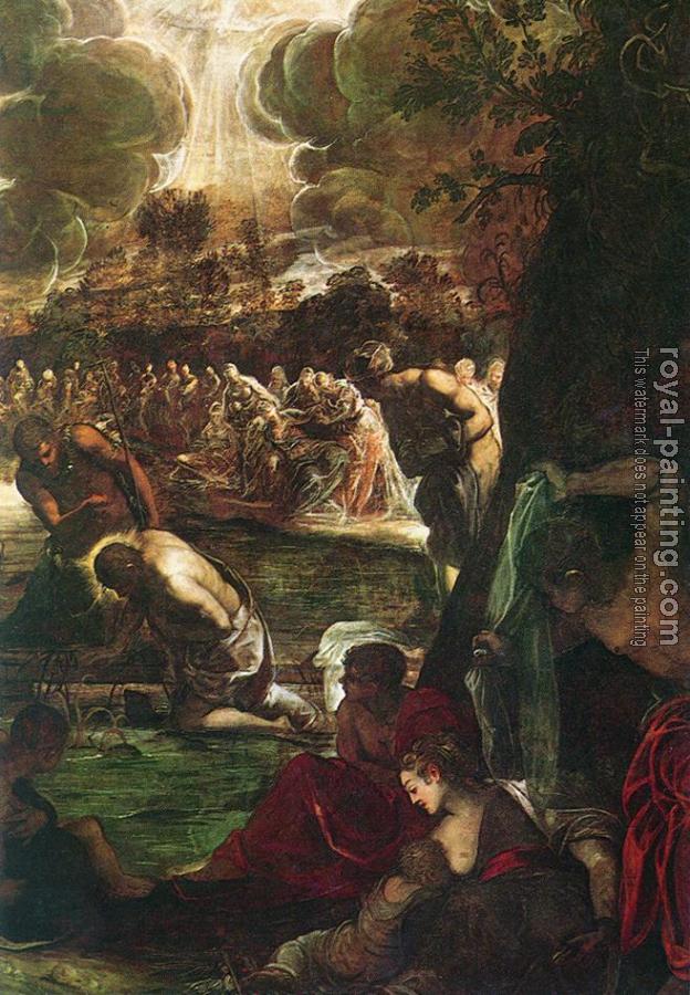 Jacopo Robusti Tintoretto : Baptism of Christ detail